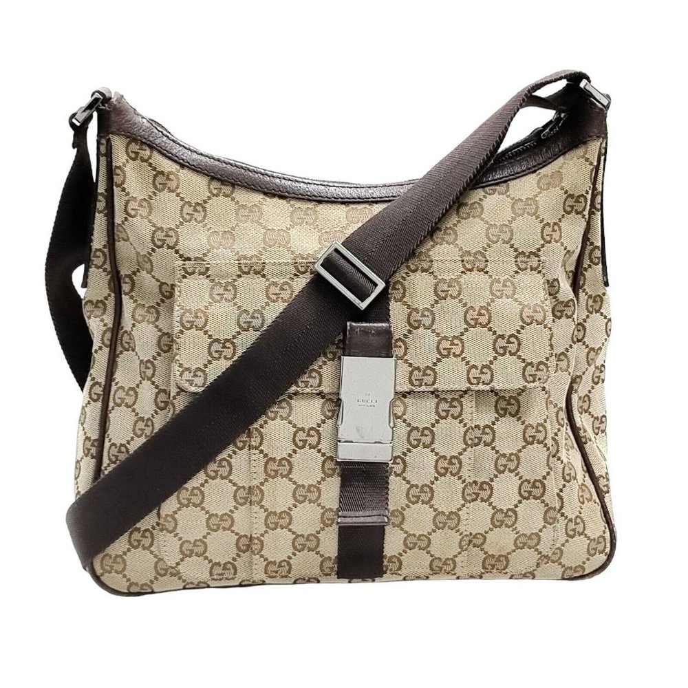 710273B V Gucci Crossbody Bag Brown Canvas